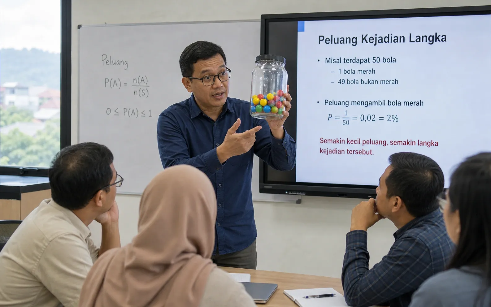 Ilustrasi peluang menang lotre besar yang sangat kecil dilihat dari sisi hitungan matematis